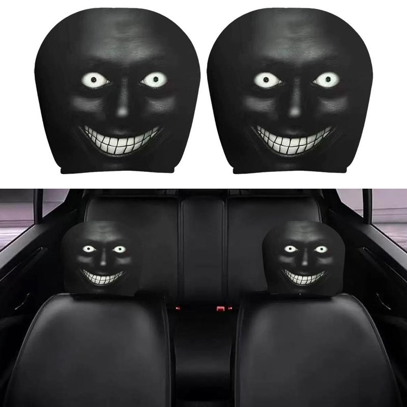 Headrest Covers for Cars, Car Headrest Cover, 2PCS Funny Car Headrestt Covers, Wide Compatibility - Image 3